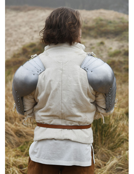 Medieval steel shoulder pads (1.2 mm)