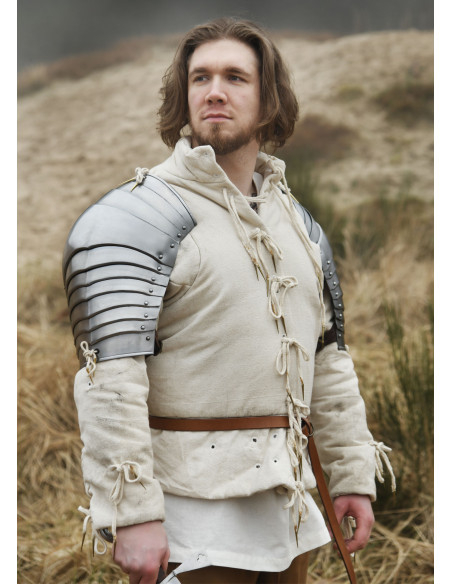 Medieval steel shoulder pads (1.2 mm)