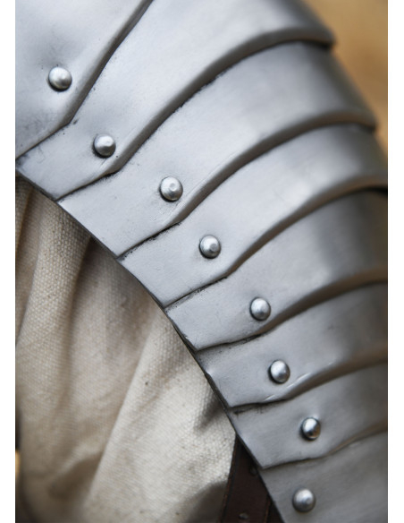 Medieval steel shoulder pads (1.2 mm)