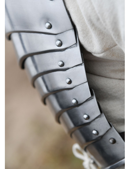 Medieval steel shoulder pads (1.2 mm)