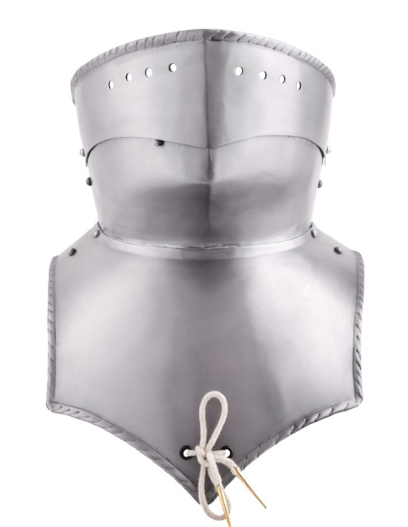 Medieval bevor in steel (1.2 mm)