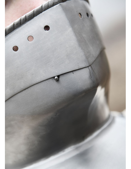 Medieval bevor in steel (1.2 mm)