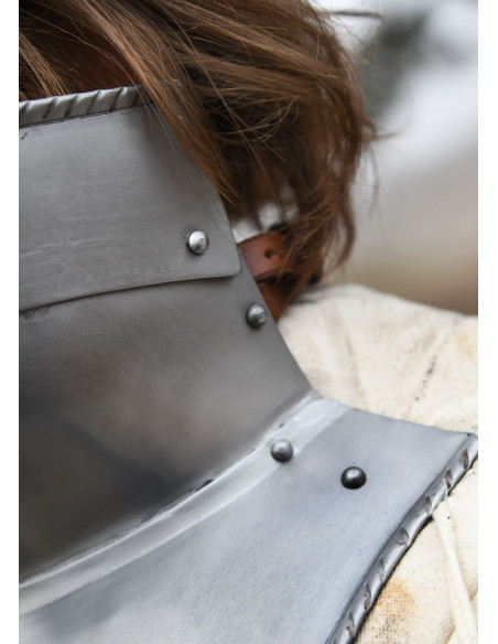 Medieval bevor in steel (1.2 mm)