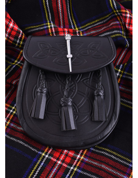 Black Sporran bag for kilt