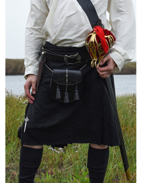 Black Sporran bag for kilt
