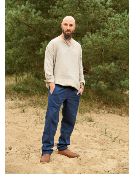 Hagen medieval pants in blue