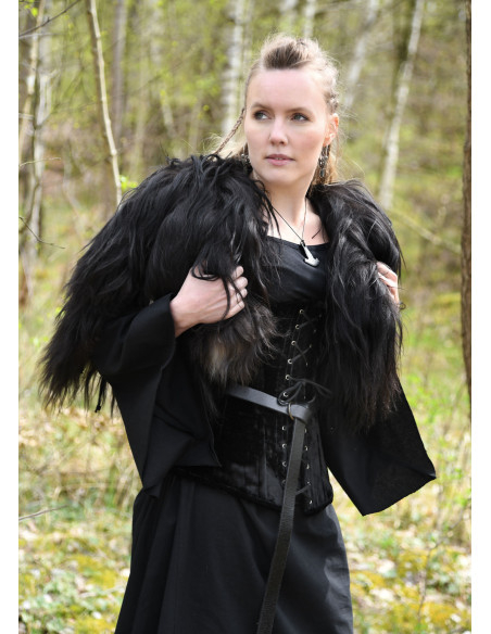 Large medieval corset in black velvet Large medieval corset in black velvet