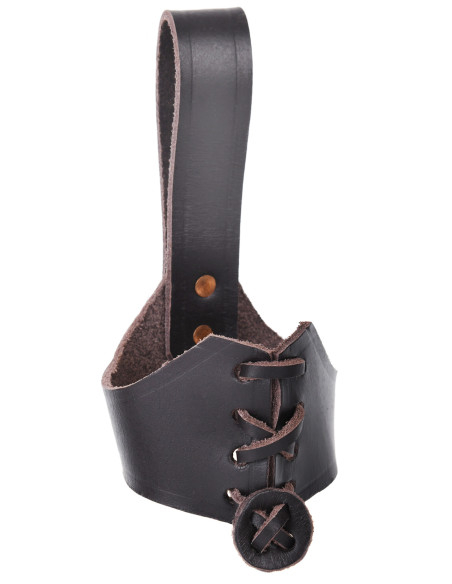 Large horn holder strap, brown