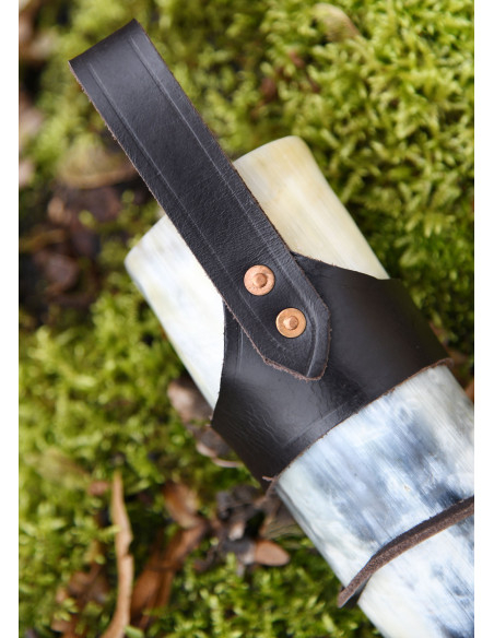 Large horn holder strap, brown