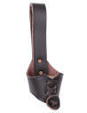 Small horn holder strap, brown