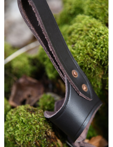 Small horn holder strap, brown