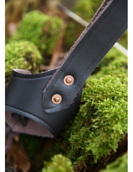 Small horn holder strap, brown