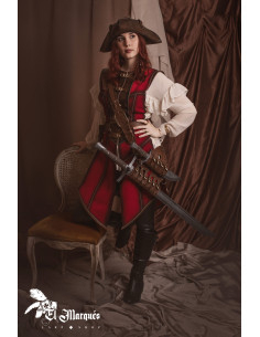 Red leather for pirate women