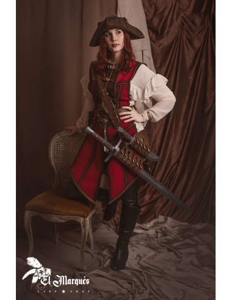 Red leather for pirate women