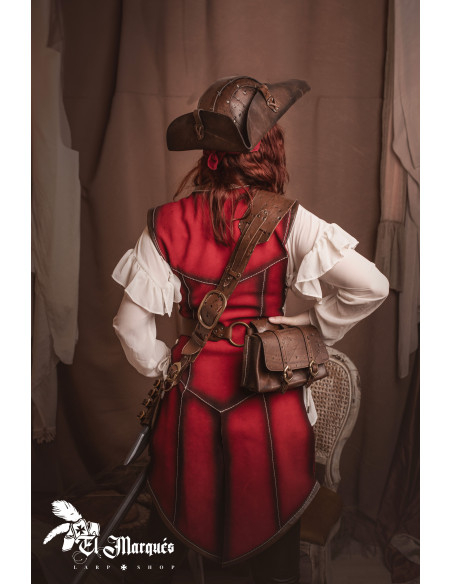 Red leather for pirate women