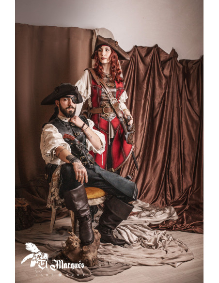 Red leather for pirate women