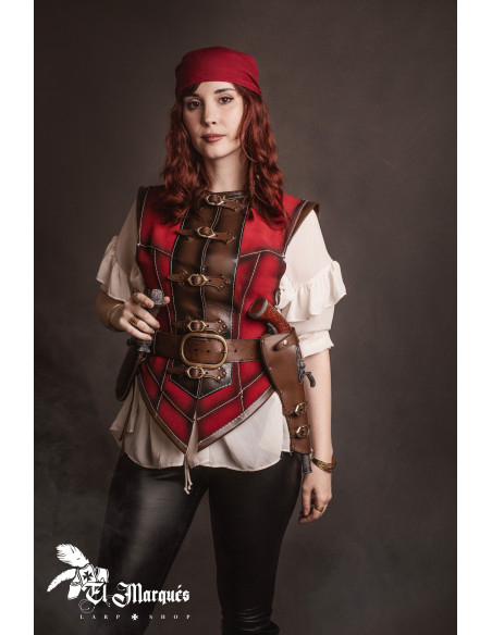 Red leather for pirate women