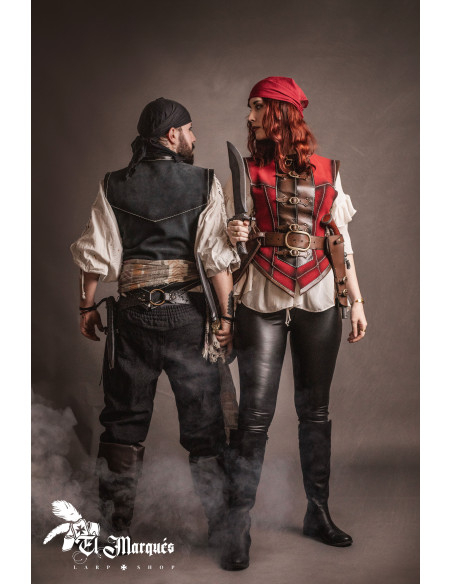 Red leather for pirate women