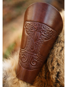 Thor's hammer bracelets in brown