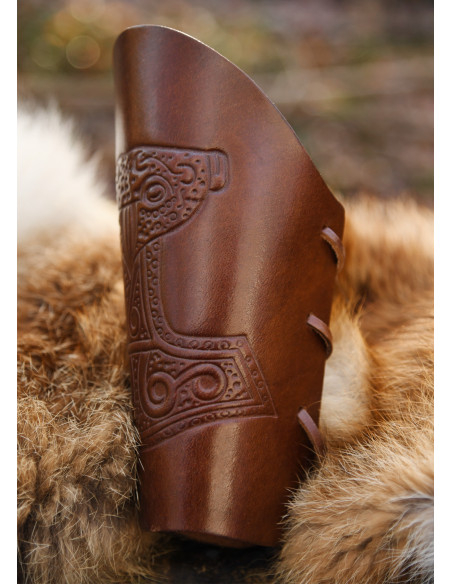 Thor's hammer bracelets in brown