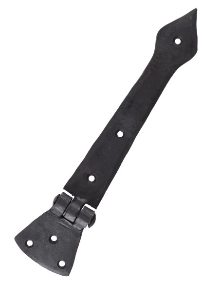 Hand-forged medieval door hinge