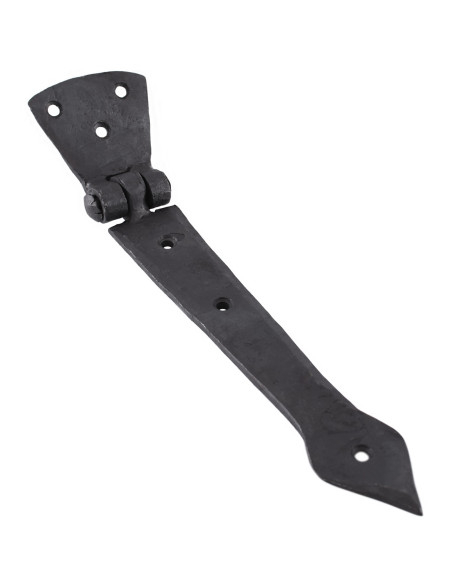 Hand-forged medieval door hinge
