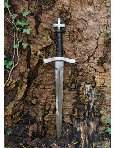 Functional Crusader dagger with scabbard