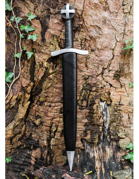 Functional Crusader dagger with scabbard