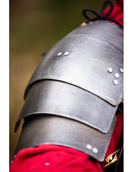 Medieval steel shoulder pads model...
