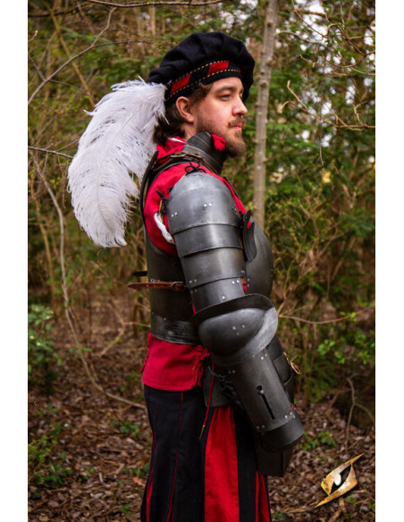 Medieval steel shoulder pads model...