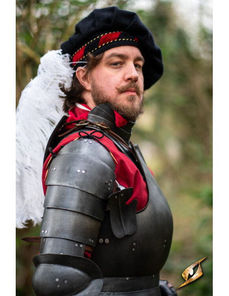 Medieval steel shoulder pads model...