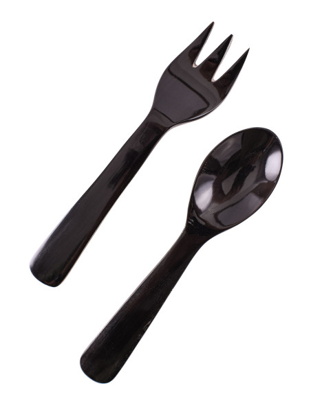 Medieval fork and spoon on a stick...