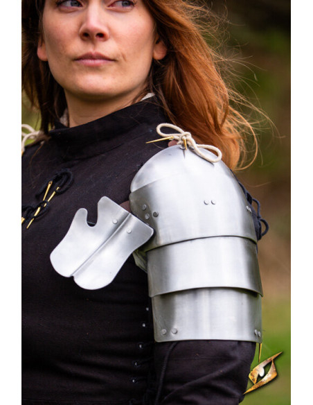 Medieval steel pauldrons model...