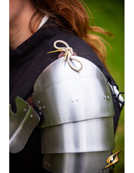 Medieval steel pauldrons model...