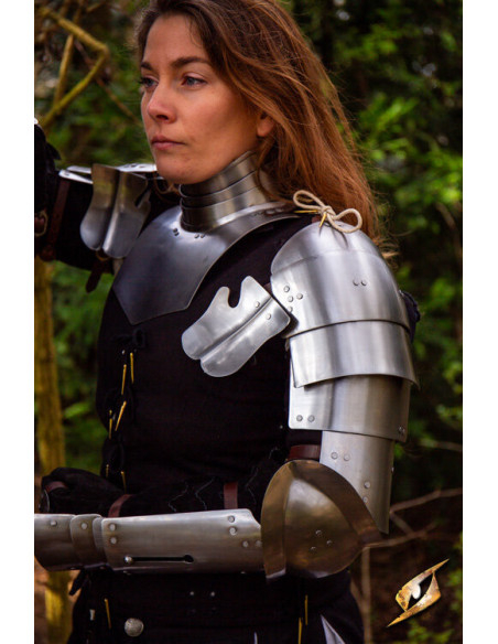 Medieval steel pauldrons model...