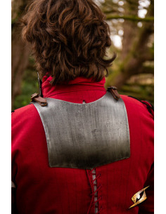 Medieval steel gorget model Landsknecht, blackened finish 2
