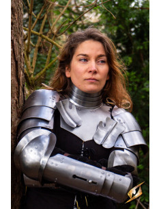 Medieval steel arms model Landsknecht, polished finish 2