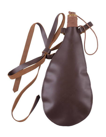 Medieval leather water bottle (34 cm)