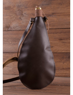 Medieval leather water bottle (34 cm) 2