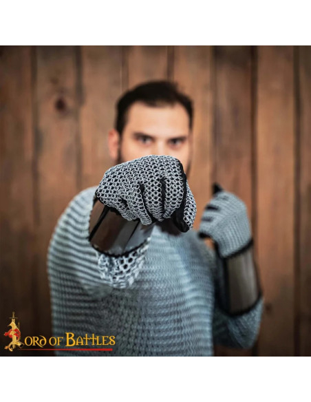 Chainmail gloves from the Late Middle...