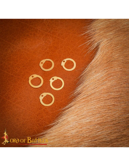 Brass chain mail ring bag with rivets... Brass chain mail ring bag with rivets...