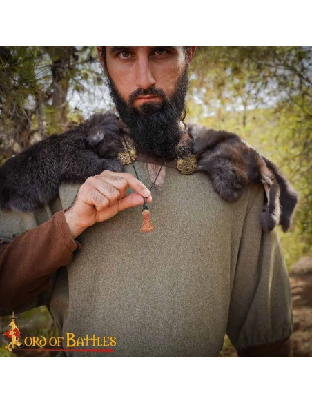 Celtic-Viking axe pendant, bronze finish