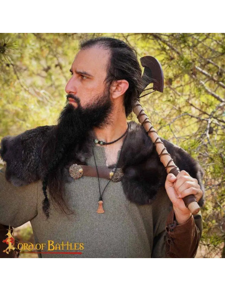 Celtic-Viking axe pendant, bronze finish