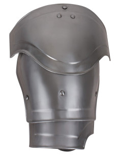Medieval steel shoulder pads model Nova, polished finish 2