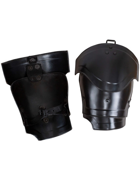 Medieval shoulder pads in steel model...