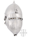 Medieval Helmet with Visor and Onion Top