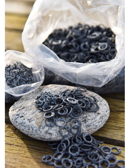 8 mm aluminum ring bag, approx. 1 kg. 8 mm aluminum ring bag, approx. 1 kg.