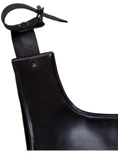 Medieval steel cuirass model Nova, blackened finish 2