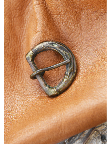 Norman belt buckle, brass