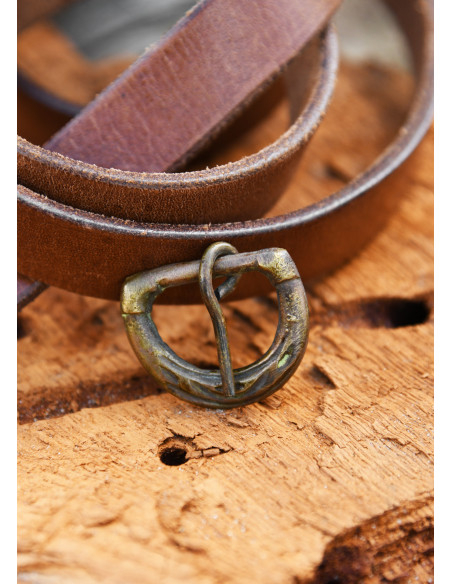 Norman belt buckle, brass